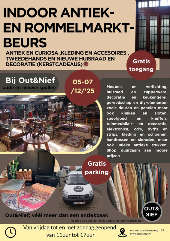  Indoor Antiek- Rommelmarkt
