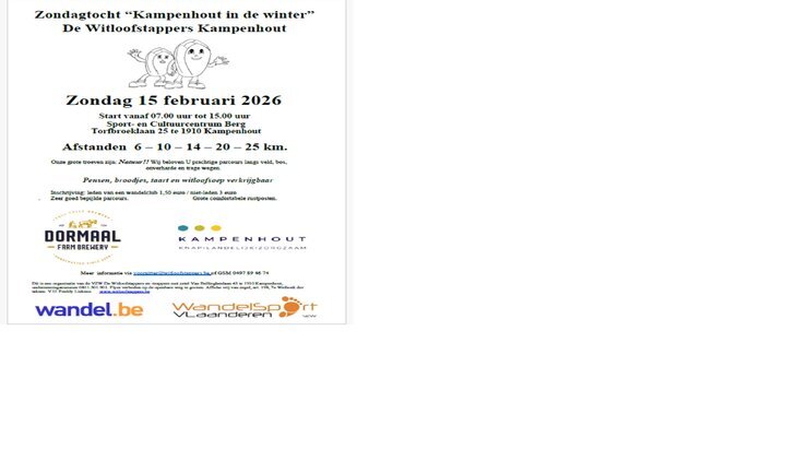 Ontspanning Wintertocht  Kampenhout de winter 