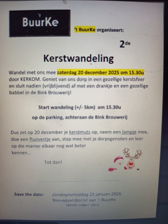 Ontspanning Kerstwandeling