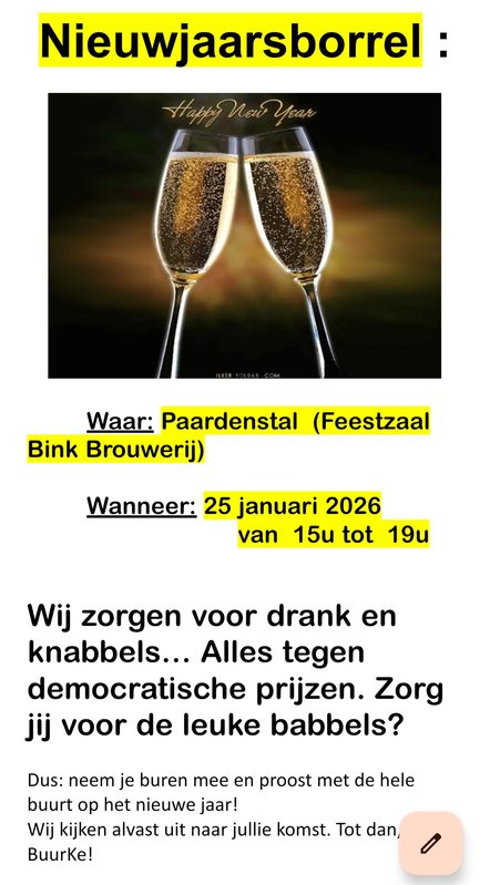 Ontspanning Nieuwjaarsborrel