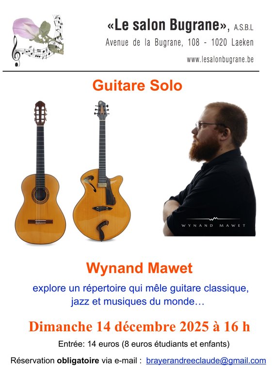 Concerten Wynand Mawet Solo Gitaar