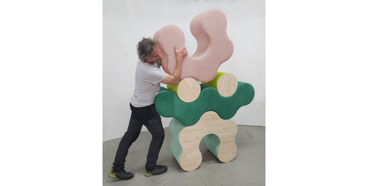 Tentoonstellingen  YONICLES , Playful shapes - Modular build: expositie Jurgen Claesen