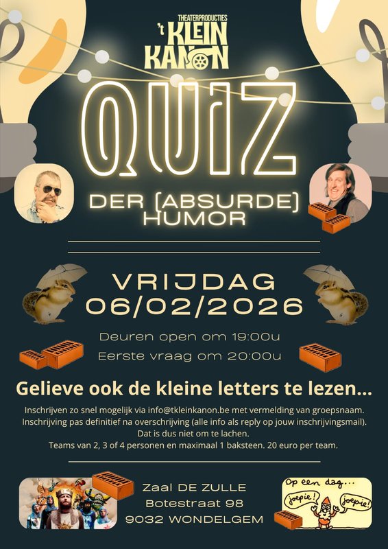 Ontspanning Quiz absurde humor
