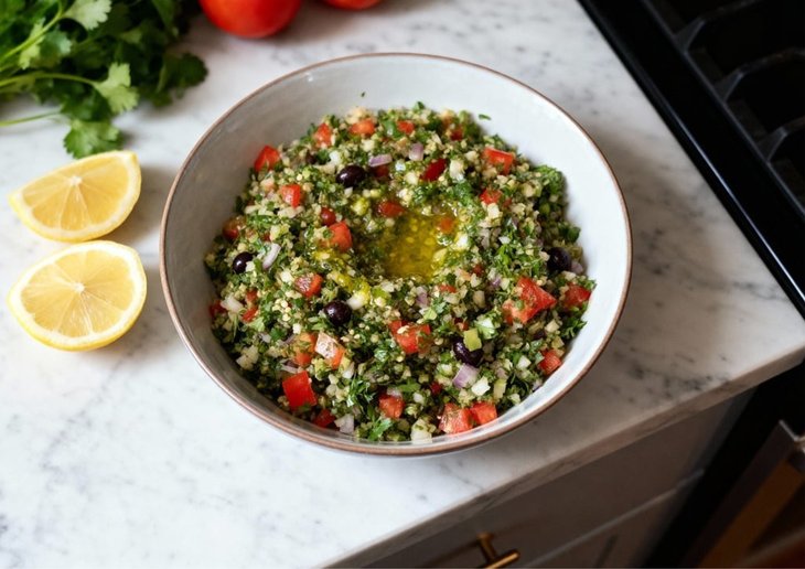 Nachtleven Volxkeuken: Rijkgevulde Syrische Taboule salade