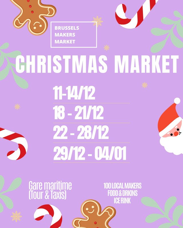 Ontspanning Brussels makers market - Kerstmarkt