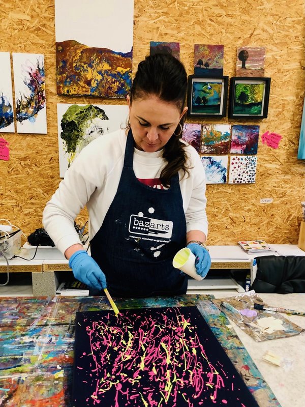 Workshops Acryl: action painting (Maart)