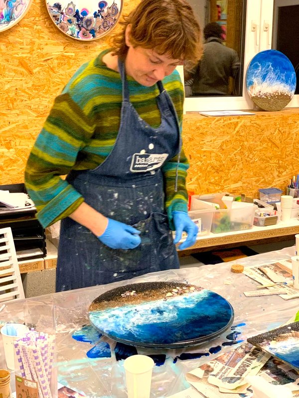 Workshops Epoxy/resin art: zeezicht (Maart)