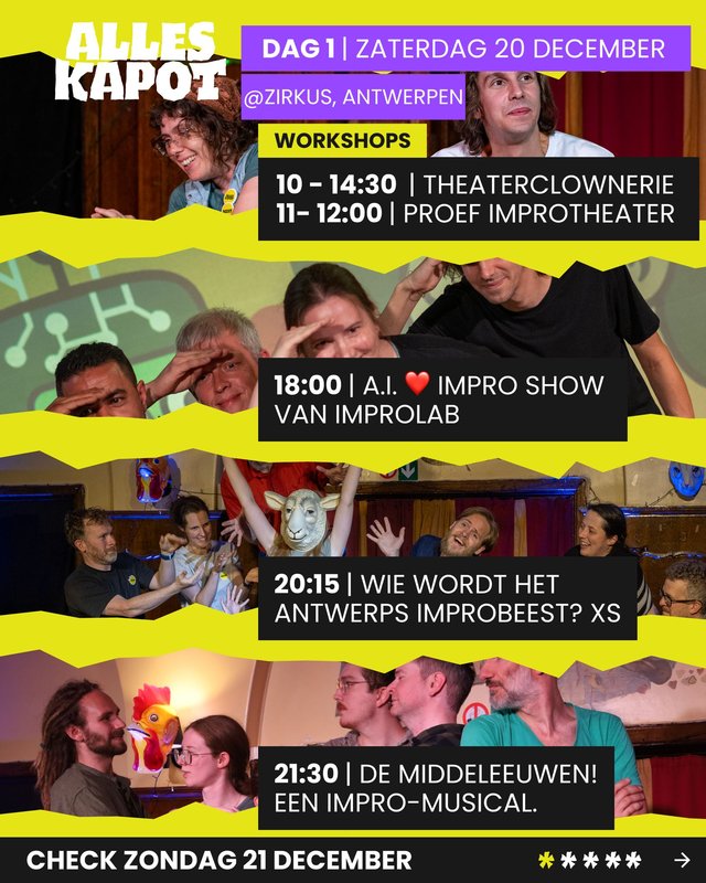 Voorstellingen Alles Kapot Festival