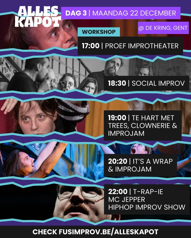 Voorstellingen Alles Kapot Improcomedy Festival 3