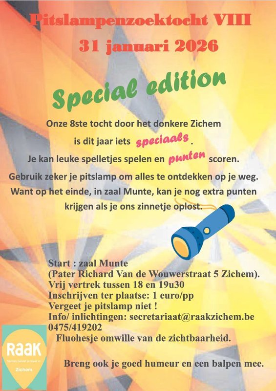 Ontspanning 8ste Pitslampenzoektocht