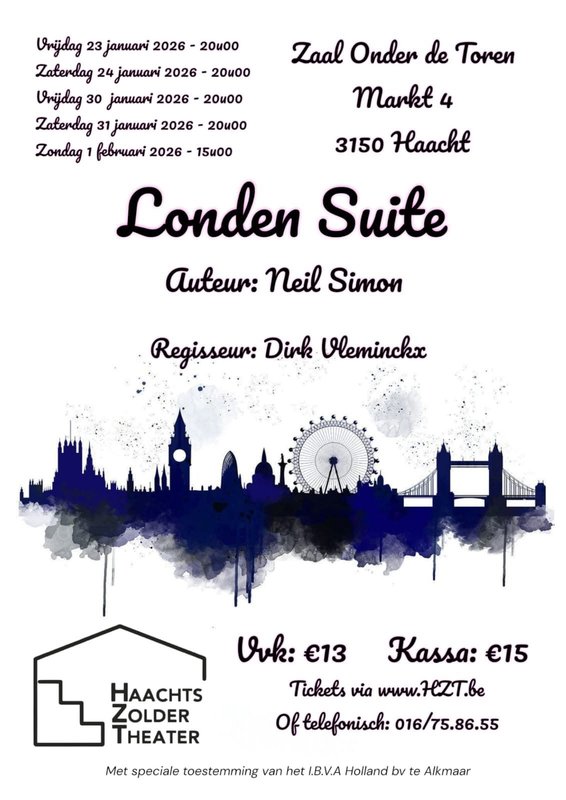 Voorstellingen Londen suite
