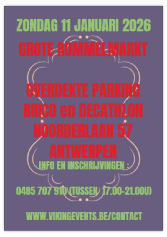  Grote Overdekte Rommelmarkt
