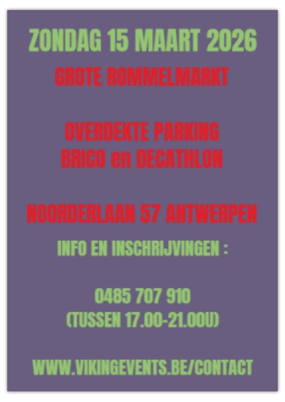  Grote Overdekte Rommelmarkt
