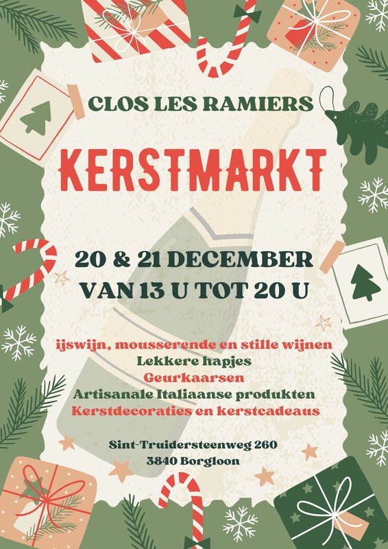 Kerstmarkten Kerstmarkt Clos Ramiers organiseert Kerstmarkt Borgloon ✨