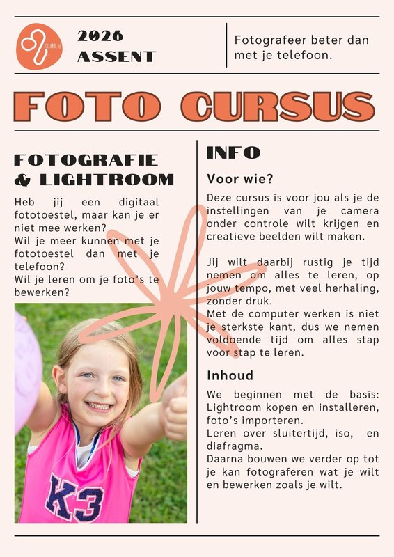 Workshops Fotografie Nabewerking Lightroom: basiscursus