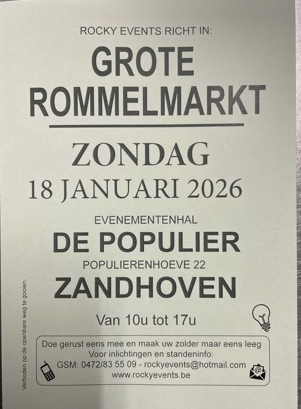  Rommelmarkt evenementenhal Populier
