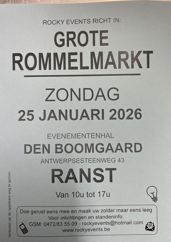  Grote overdekte Rommelmarkt evenementenhal boomgaard Ranst
