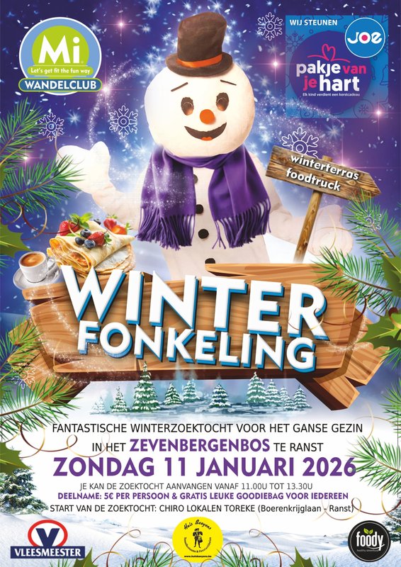 Ontspanning Winterfonkeling - Wandelzoektocht