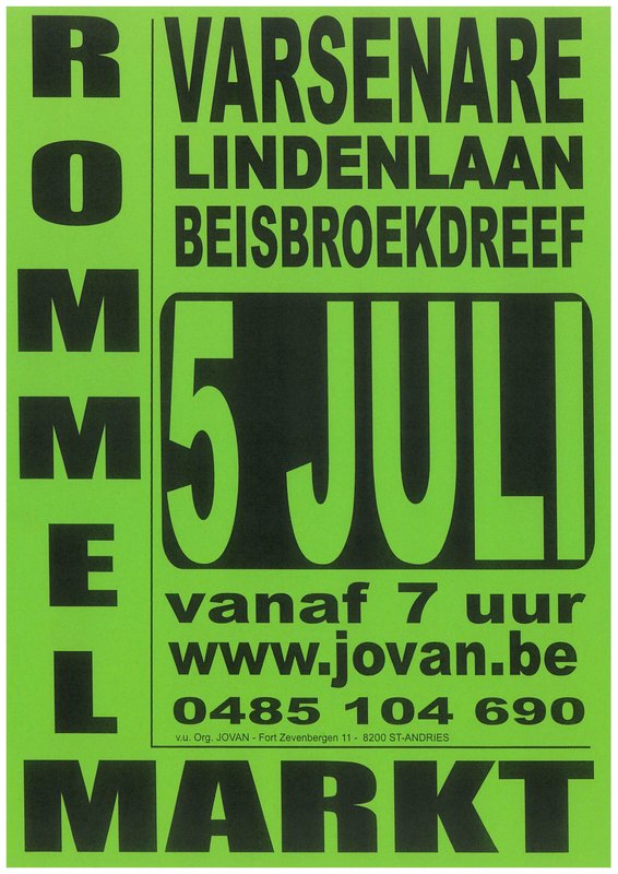  Rommelmarkt Varsenare (Jabbeke) - Org. Jovan