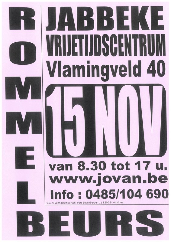  Rommelbeurs Jabbeke - Vrijetijdscentrum - Org. Jovan