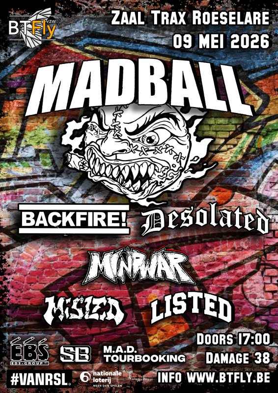 Concerten H8000 Madness: Madball - Backfire Desolated - ...