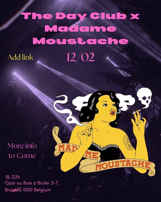 Nachtleven The Club x Madame Moustache - feesten, direct het werk