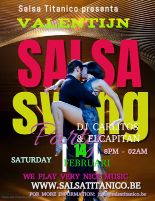 Nachtleven Valentijns Salsa & Swing Party