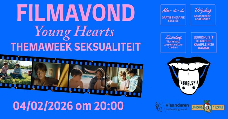 Voorstellingen Filmavond: Young Hearts - Taboelshit - Seksualiteit