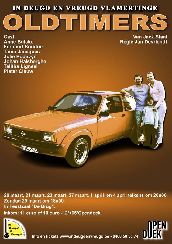 Voorstellingen Theatervoorstelling de grappige tragikomedie Oldtimers