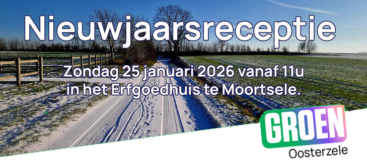 Ontspanning Nieuwjaarsreceptie Groen Oosterzele