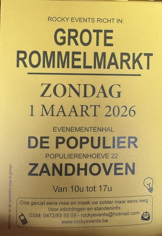  Grote overdekte Rommelmarkt Zandhoven