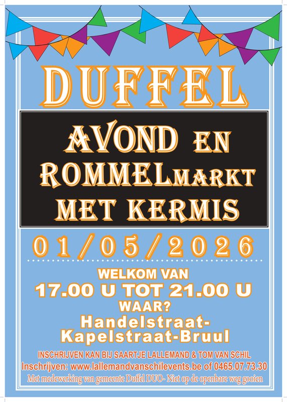  Avondmarkt Rommelmarkt Duffel