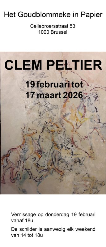 Tentoonstellingen Clem Peltier Het Goudblommeke Papier