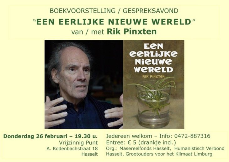 Voordrachten Rik Pinxten: eerlijke nieuwe wereld