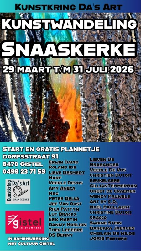 Tentoonstellingen Kunstwandeling Snaaskerke