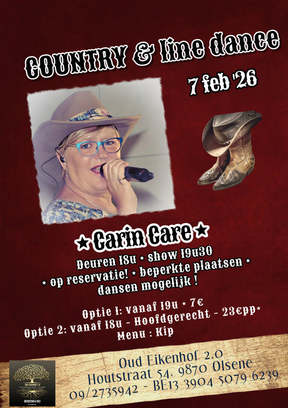 Concerten Country & linedance Carin Care