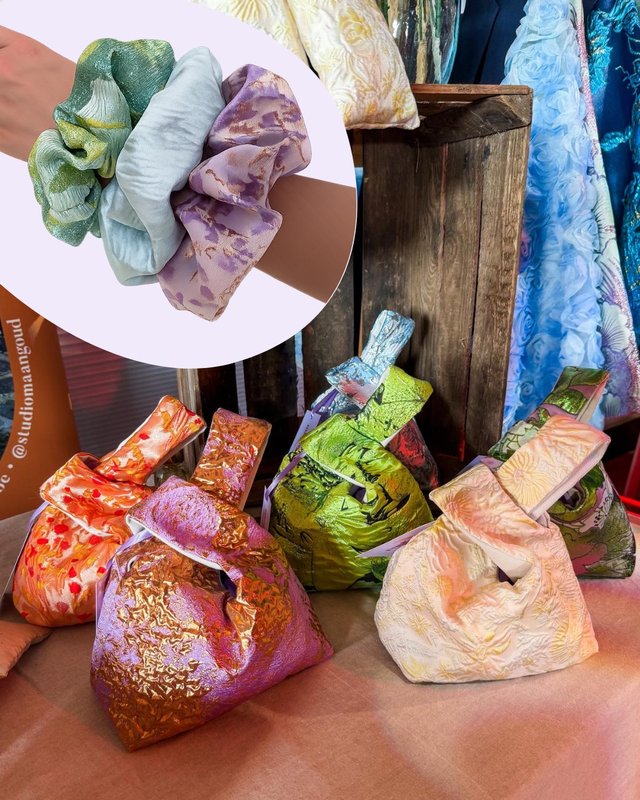 Workshops Naaiworkshop Maangoud: knot & scrunchie