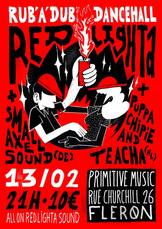 Nachtleven Red Lighta Soundsystem Party - Reggae, Rub'a'dub & Dancehall night !