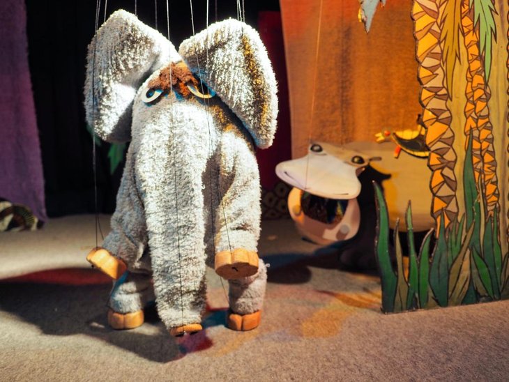 Voorstellingen De nieuwsgierige kleine olifant