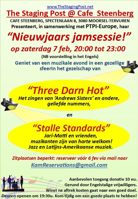 Concerten Staging Post s “Nieuwjaars jamsessie !”