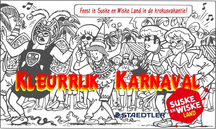 Ontspanning Kleurrijk karnaval Suske Wiske Land