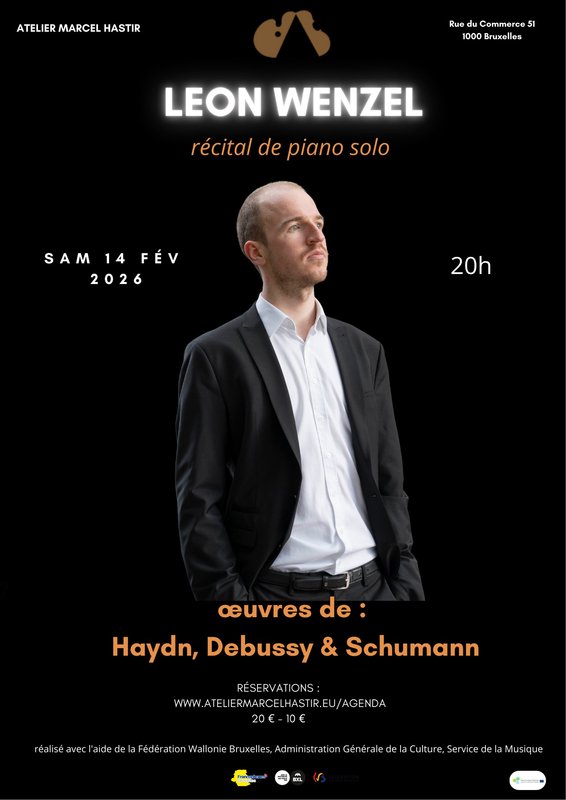 Concerten Leon Wenzel: solo pianorecital Werken Haydn, Debussy Schumann