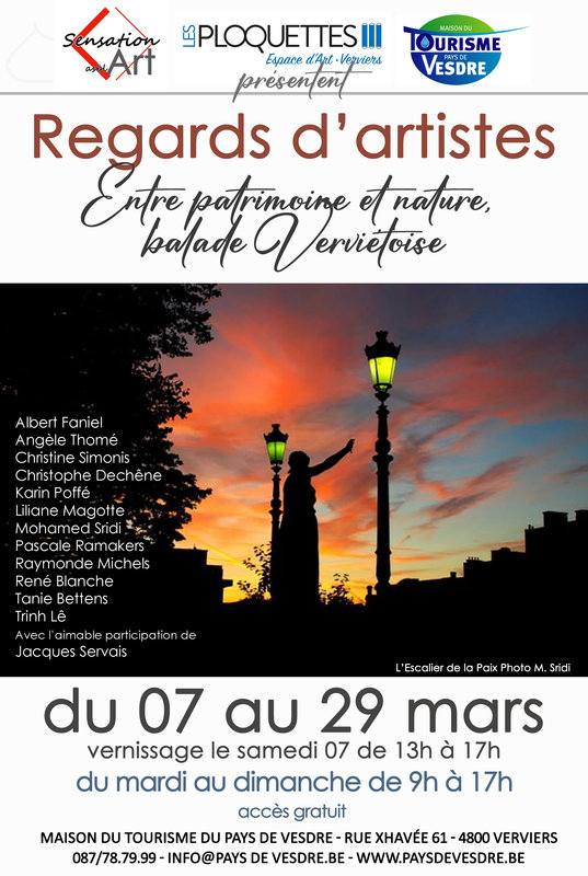 Tentoonstellingen Tentoonstelling: “Regards d'artistes” (Blikken kunstenaars): tussen erfgoed