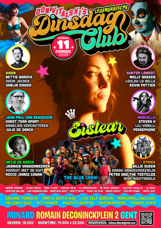Voorstellingen Don Vitalski s Legendarische Dinsdagclub doet Minard