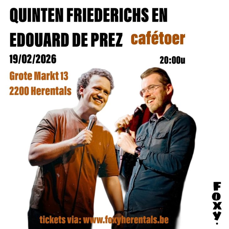 Voorstellingen Quinten Eduoard Cafétoer