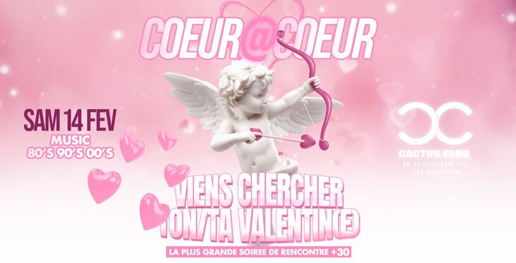 Nachtleven Speciale Valentijnsavond | Coeur Coeur Cactus Club | Live Dating Event