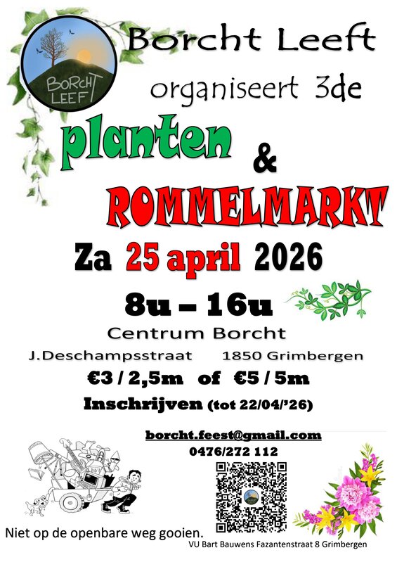  3de planten-en rommelmarkt