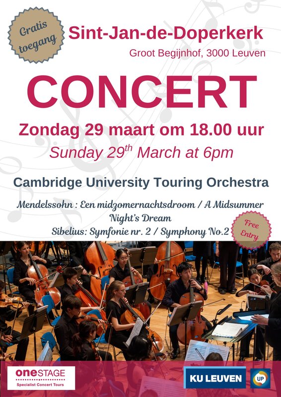 Concerten Symphony Concert Cambridge University Touring Orchestra