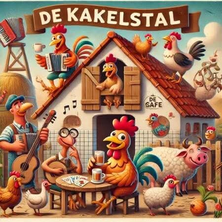 Ontspanning Kakelcafé koopjestent tussen dieren