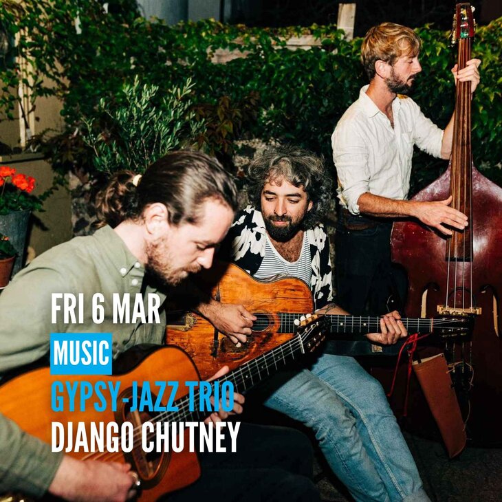 Concerten Gypsy-Jazz Trio: Django Chutney